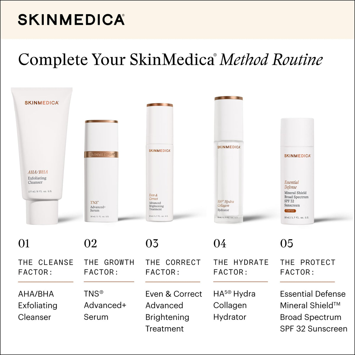 SkinMedica on bathroom counter in daily routine setting for easy use
