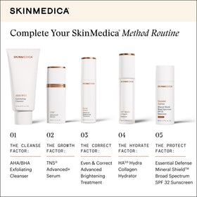 SkinMedica on bathroom counter in daily routine setting for easy use
