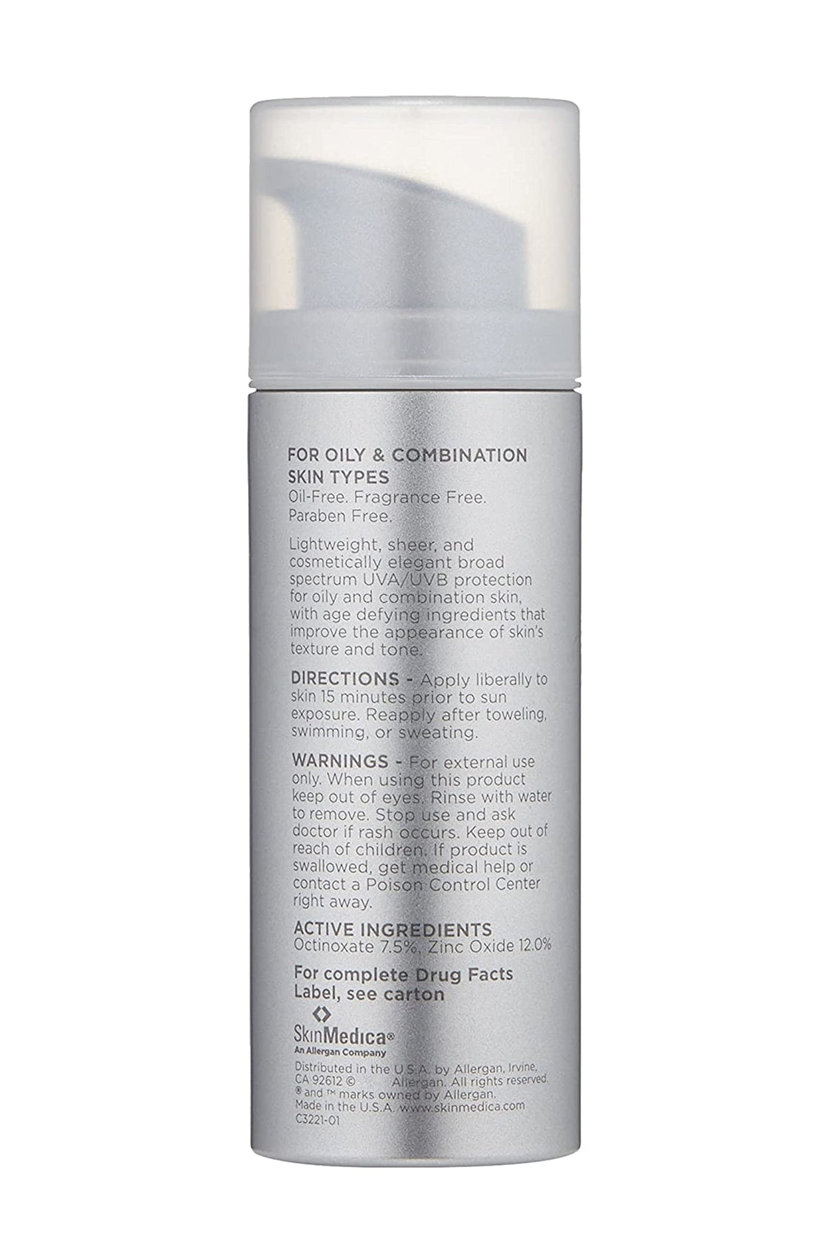 SkinMedica close-up texture of the sheer lotion demonstrating lightweight spread
