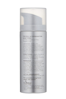 SkinMedica close-up texture of the sheer lotion demonstrating lightweight spread