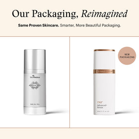 SkinMedica dual chamber closeup highlighting separated formulas for freshness