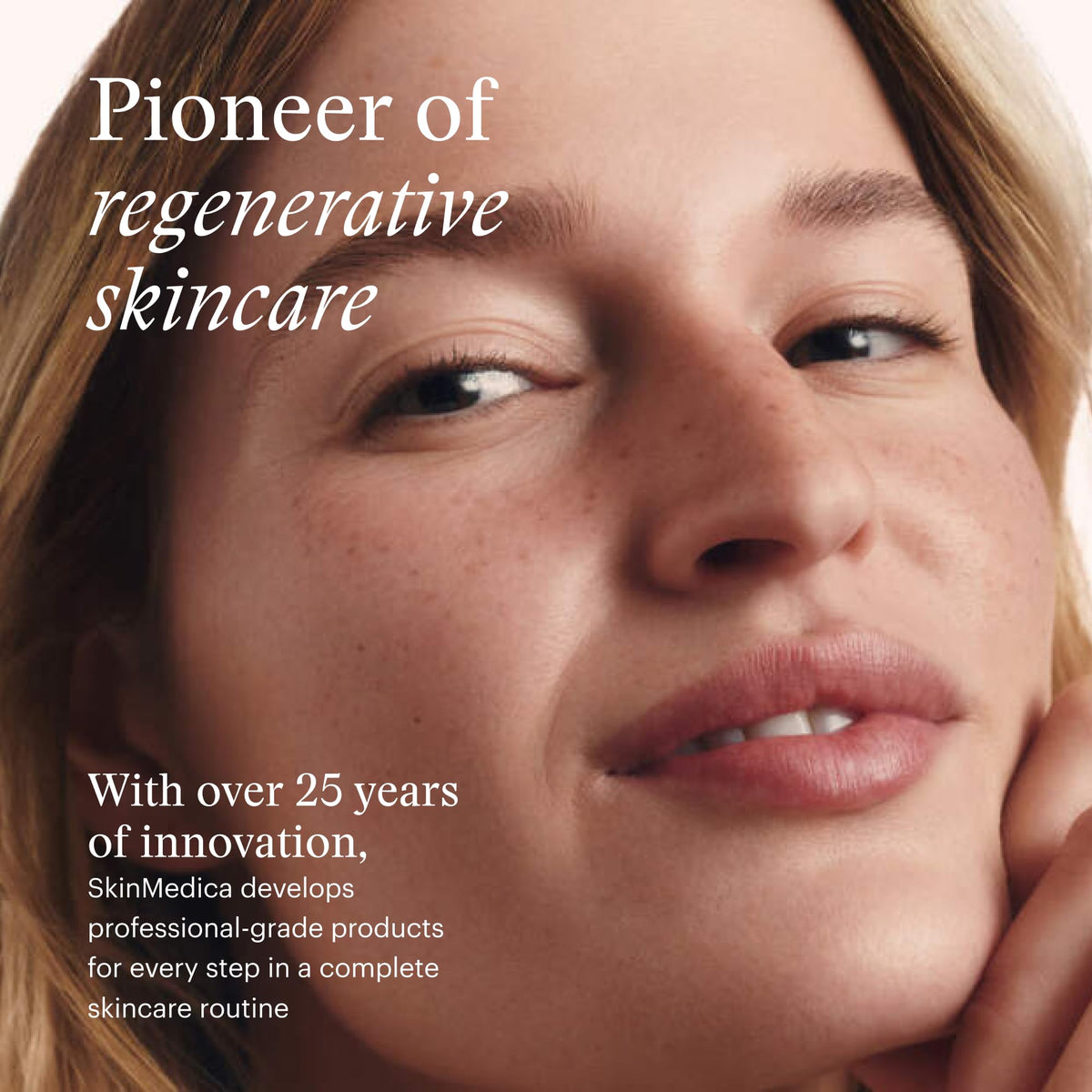 SkinMedica on bathroom shelf styled for daily skincare routine