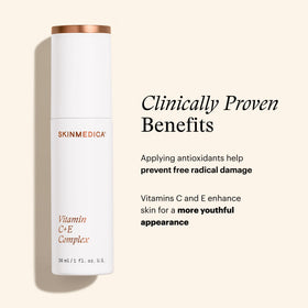 SkinMedica serum applied on wrist demonstrating easy blending benefit