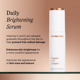 SkinMedica serum texture spread on skin showing lightweight absorption benefit