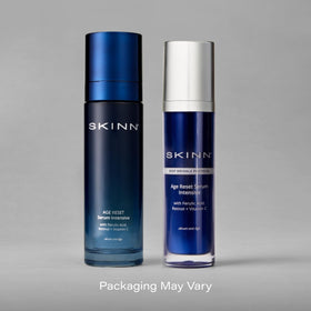 SKINN drop of serum in hand showing smooth spreadability and hydration