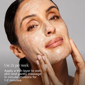 SKINN after-treatment skin close-up showing refined texture and glow