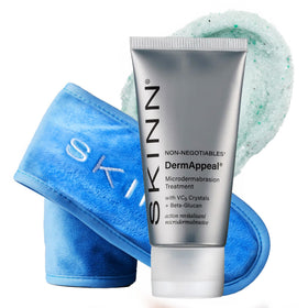 SKINN front packaging showing product and benefits for clean presentation