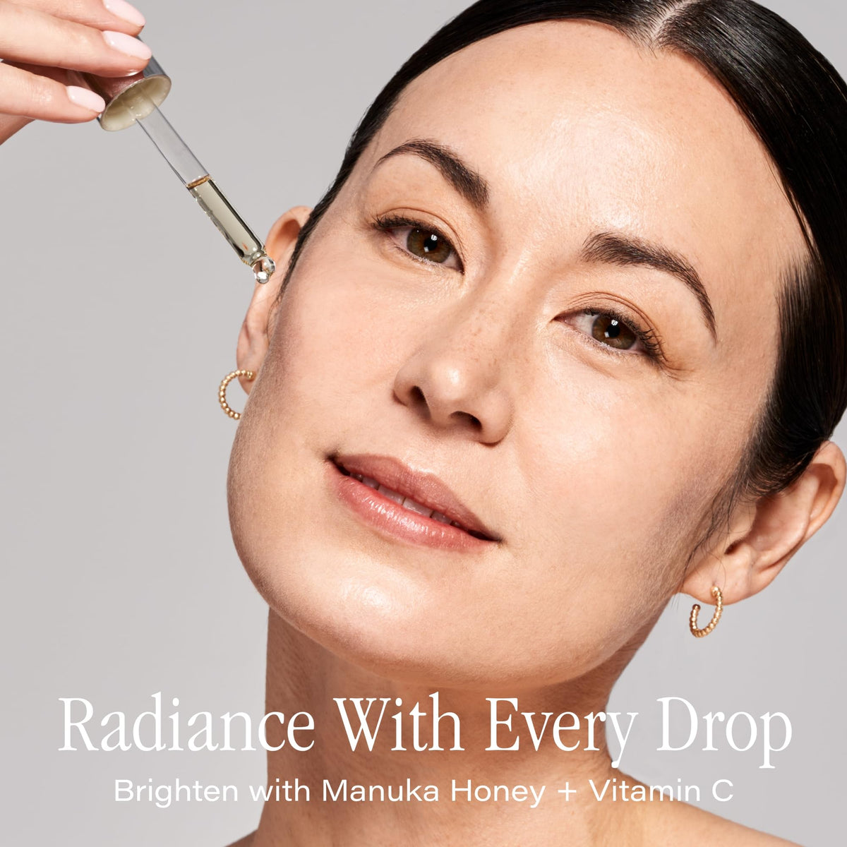 SKINN pipette dispensing oil highlighting precise, mess-free application