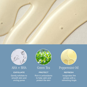 SKINN product label with ingredient highlights for informed shoppers