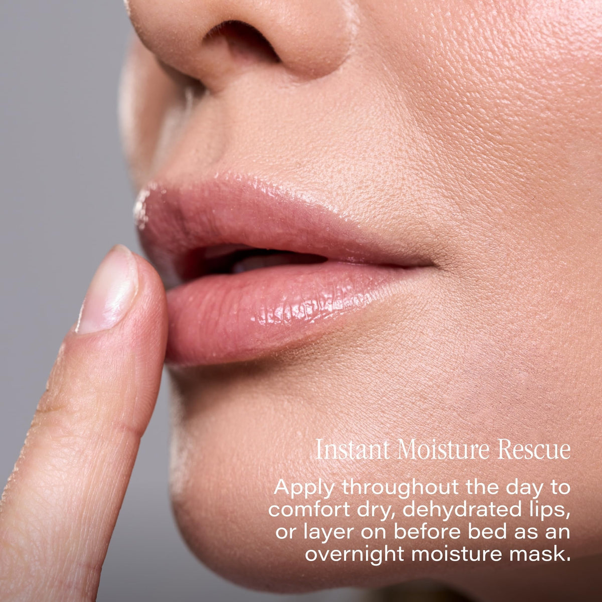 SKINN Lip6X applied on lips demonstrating smoothing and subtle plumping effect