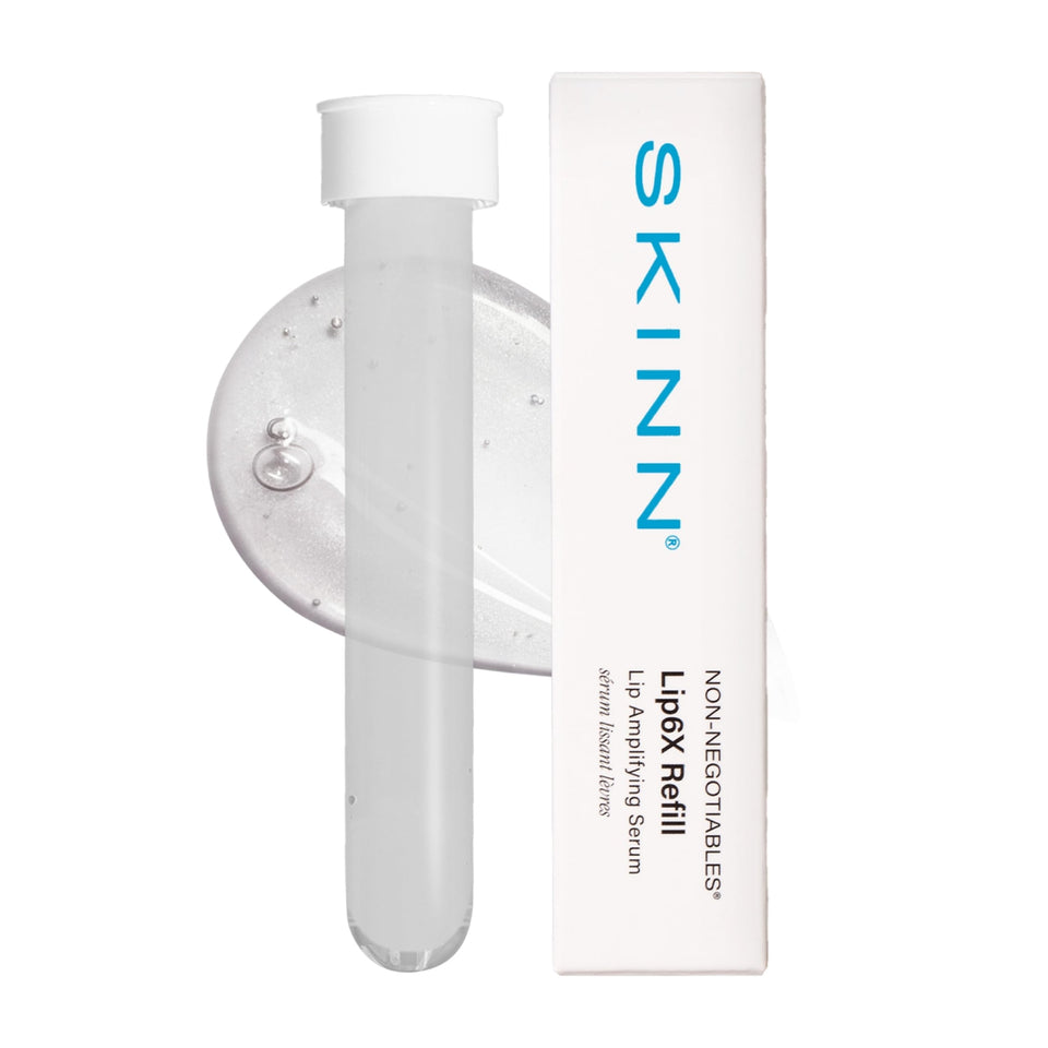 SKINN refill front packaging showing product and volume benefits