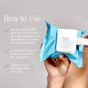 SKINN wipe removing waterproof mascara for thorough eye cleansing