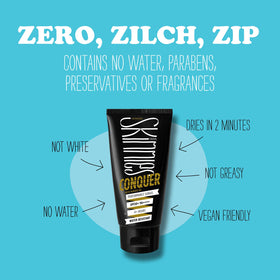 Skinnies gel spread on arm illustrating bonding layer and quick absorption benefit
