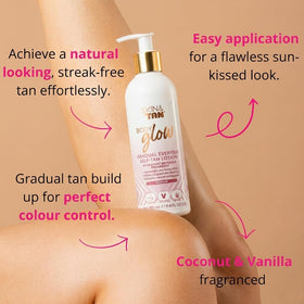 Skinny Tan texture close-up showing smooth lotion for fast absorption