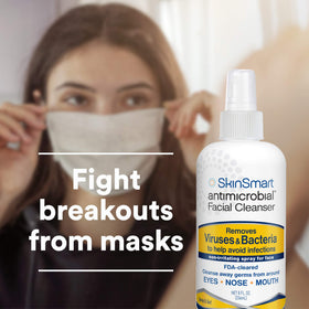 SkinSmart fine mist close-up demonstrating even spray and gentle coverage benefit