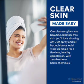 SkinSmart used by athlete after workout, fast sweat removal and refresh
