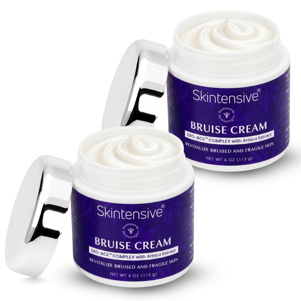SKINTENSIVE jar front view showing packaging and clear product identity benefits