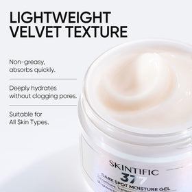 SKINTIFIC applied on hand showing smooth finish and hydration benefit