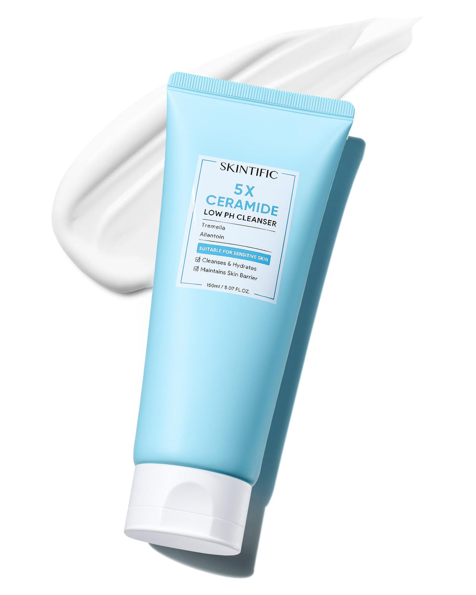 SKINTIFIC front bottle view shows clean design and 150ml volume benefit