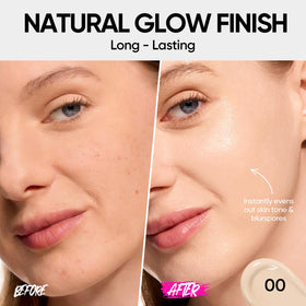 SKINTIFIC open cushion puck revealing sponge applicator and product reservoir