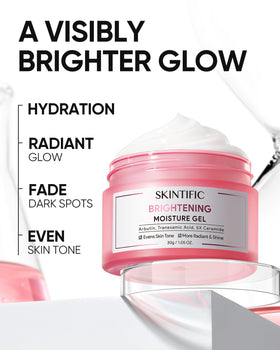 SKINTIFIC close-up swirl of cream highlighting lightweight consistency