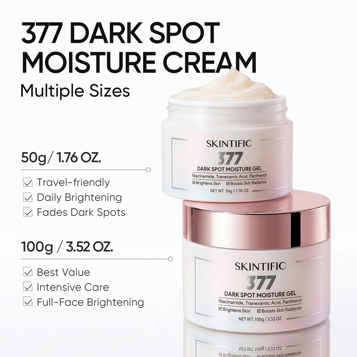 SKINTIFIC used under makeup illustrating non-greasy base benefit