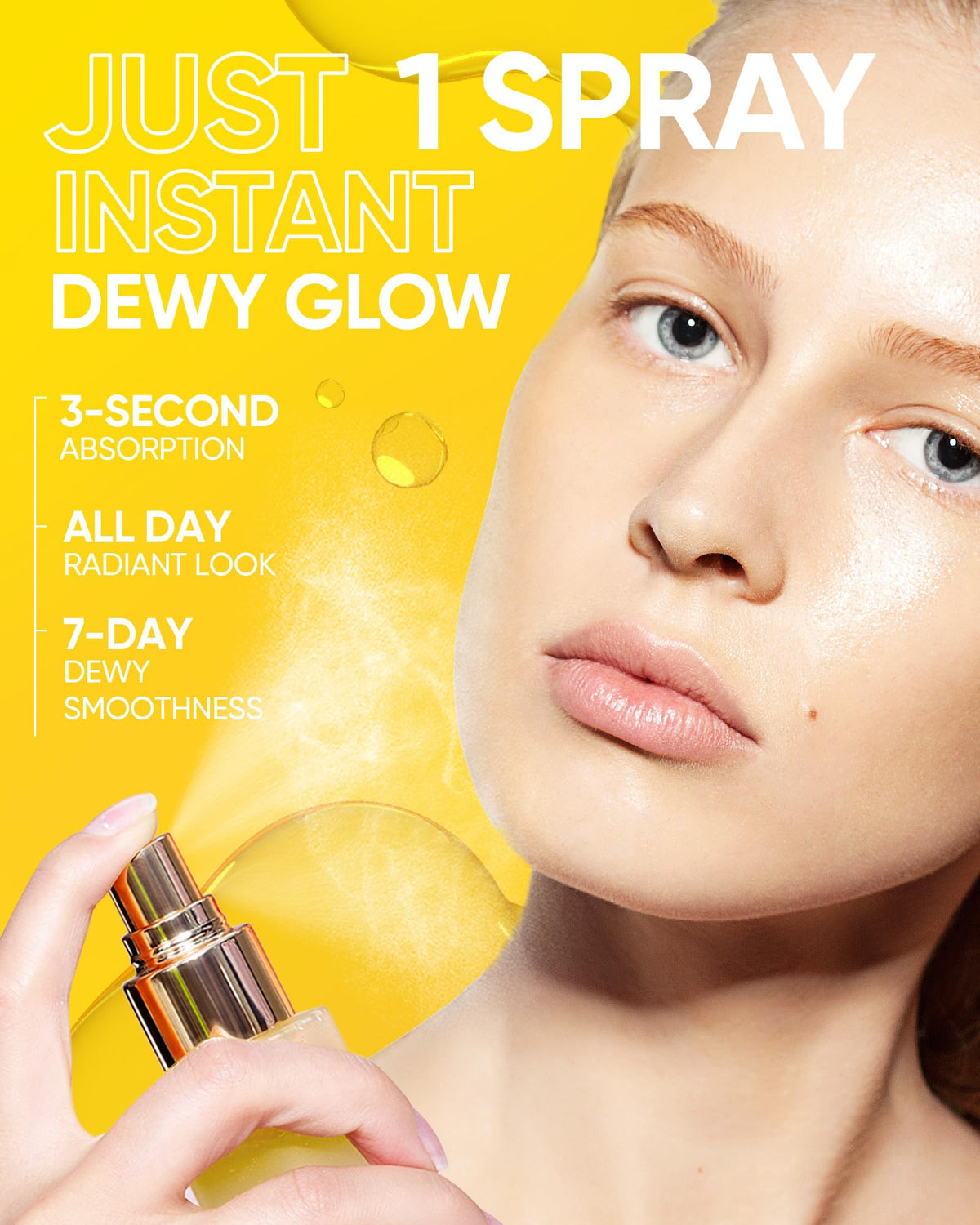 SKINTIFIC close-up of dual-layer serum and oil, demonstrates shake-to-activate benefit