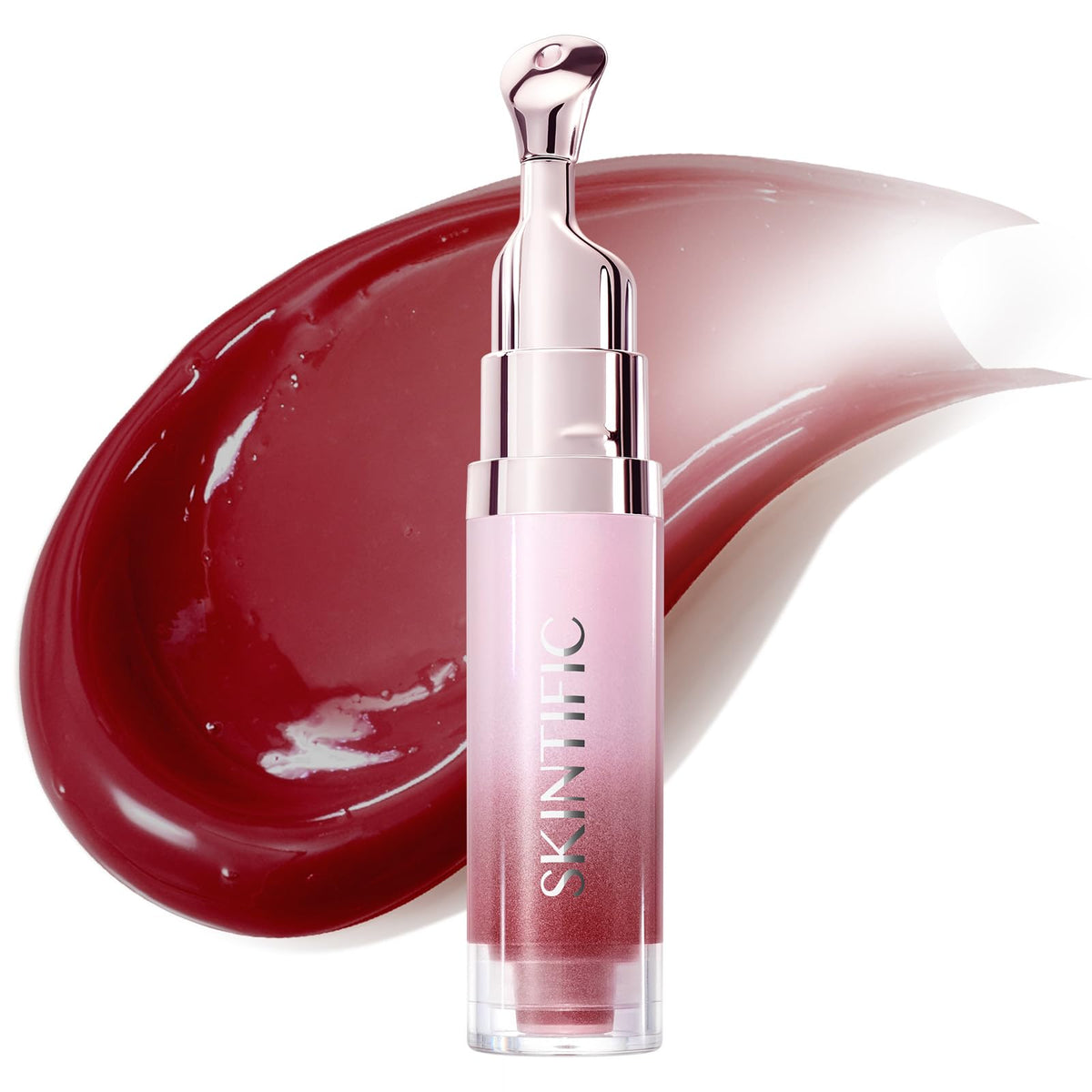 SKINTIFIC front packaging showing tinted gloss and branding for quick recognition