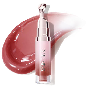 SKINTIFIC front packaging bottle shows sleek pump and pink ballet tint for travel convenience