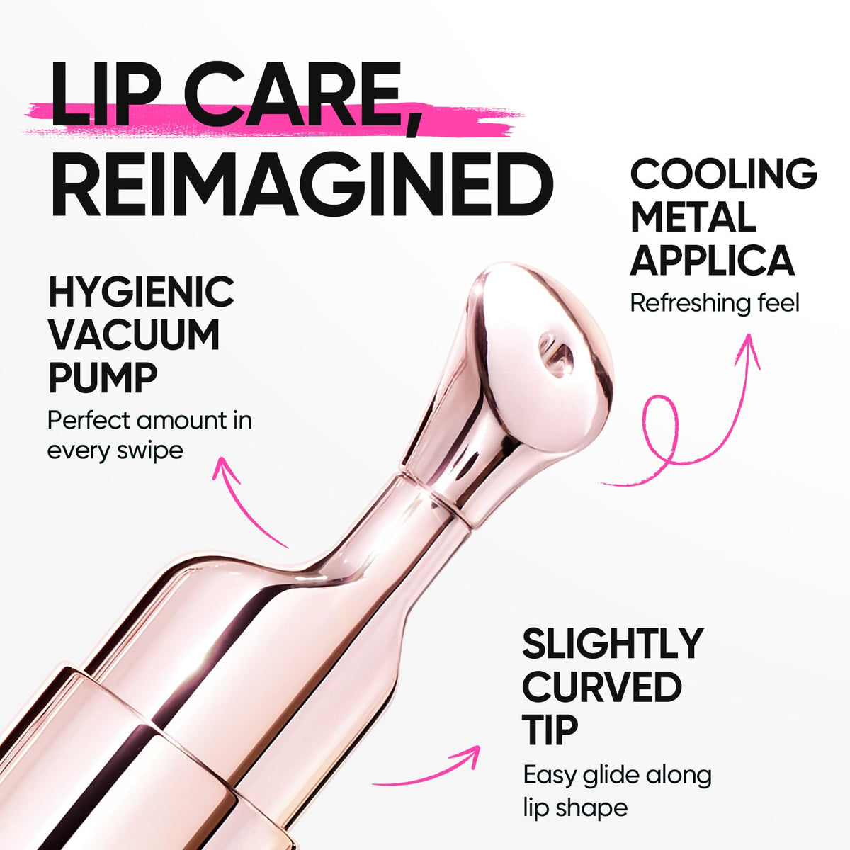 SKINTIFIC lip serum applied on model showing glossy natural finish and confidence