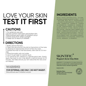 SKINTIFIC close-up clay texture demonstrating gentle, balanced formula