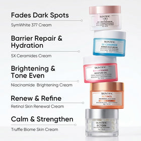 SKINTIFIC in nighttime routine scene showing barrier repair benefit
