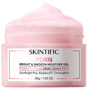 SKINTIFIC front packaging showing compact 30g jar for easy travel