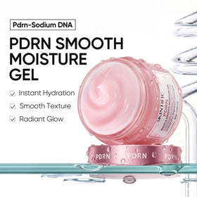 SKINTIFIC gel texture close-up showing smooth hydration benefit