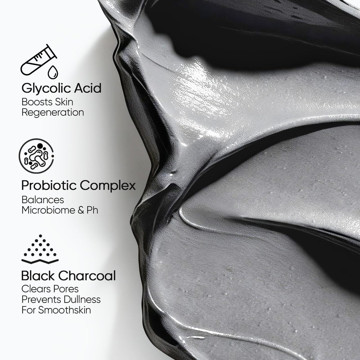 SKINTIFIC rinsing mask in sink showing easy removal and non-drying finish