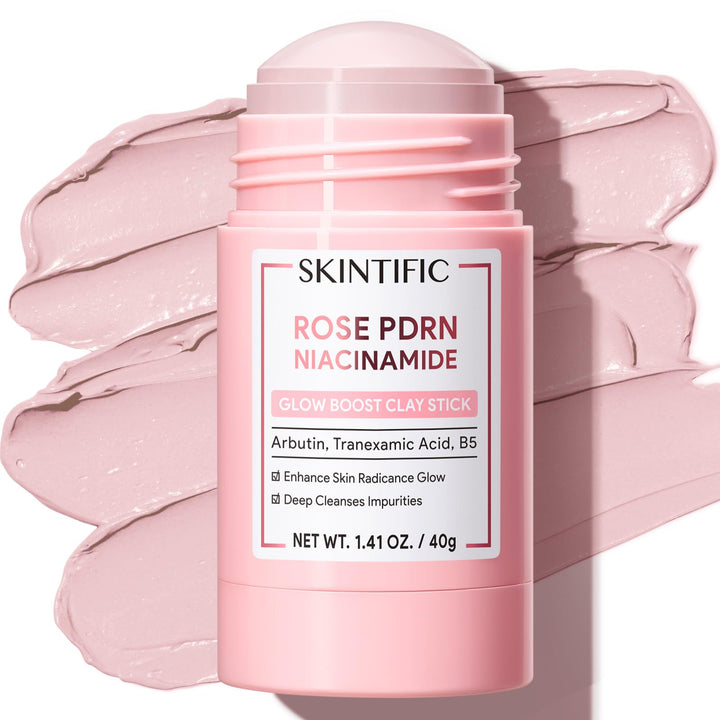 SKINTIFIC front packaging showing stick and benefits for brightening