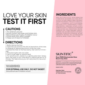 SKINTIFIC twist-up stick opened to show product ready to apply