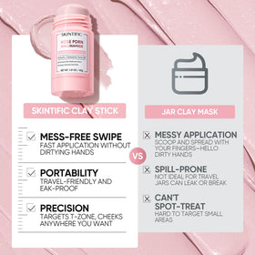 SKINTIFIC stick on bathroom shelf depicting easy morning routine
