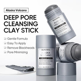 SKINTIFIC creamy mask texture close-up showing smooth spreadability