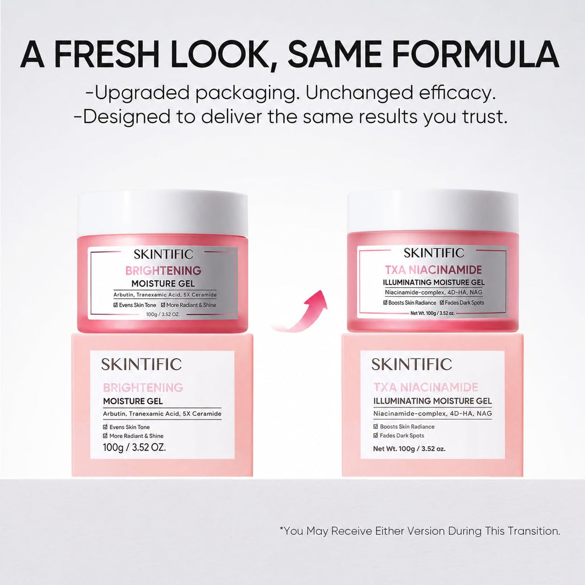 SKINTIFIC jar staged in bathroom routine to show everyday layering under makeup