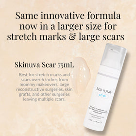 Skinuva label detail highlighting physician-developed formulation benefits