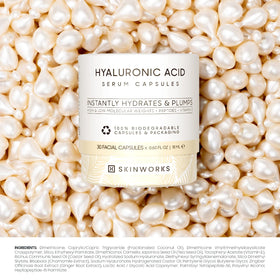 skinworks applying serum to cheek for instant plumping and smoothing