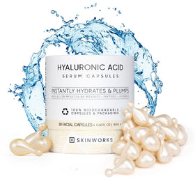 skinworks capsule front packaging showing product name and unscented benefit