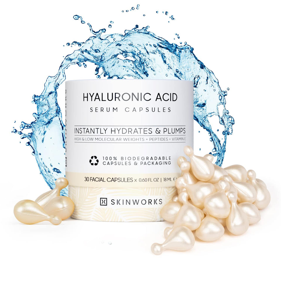 skinworks capsule front packaging showing product name and unscented benefit
