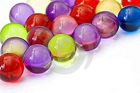 SKLEER close-up of assorted colored bath pearls highlighting texture and variety