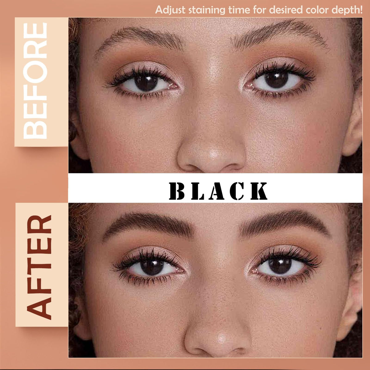 Sklight applicator brush detail for precise brow and lash tinting