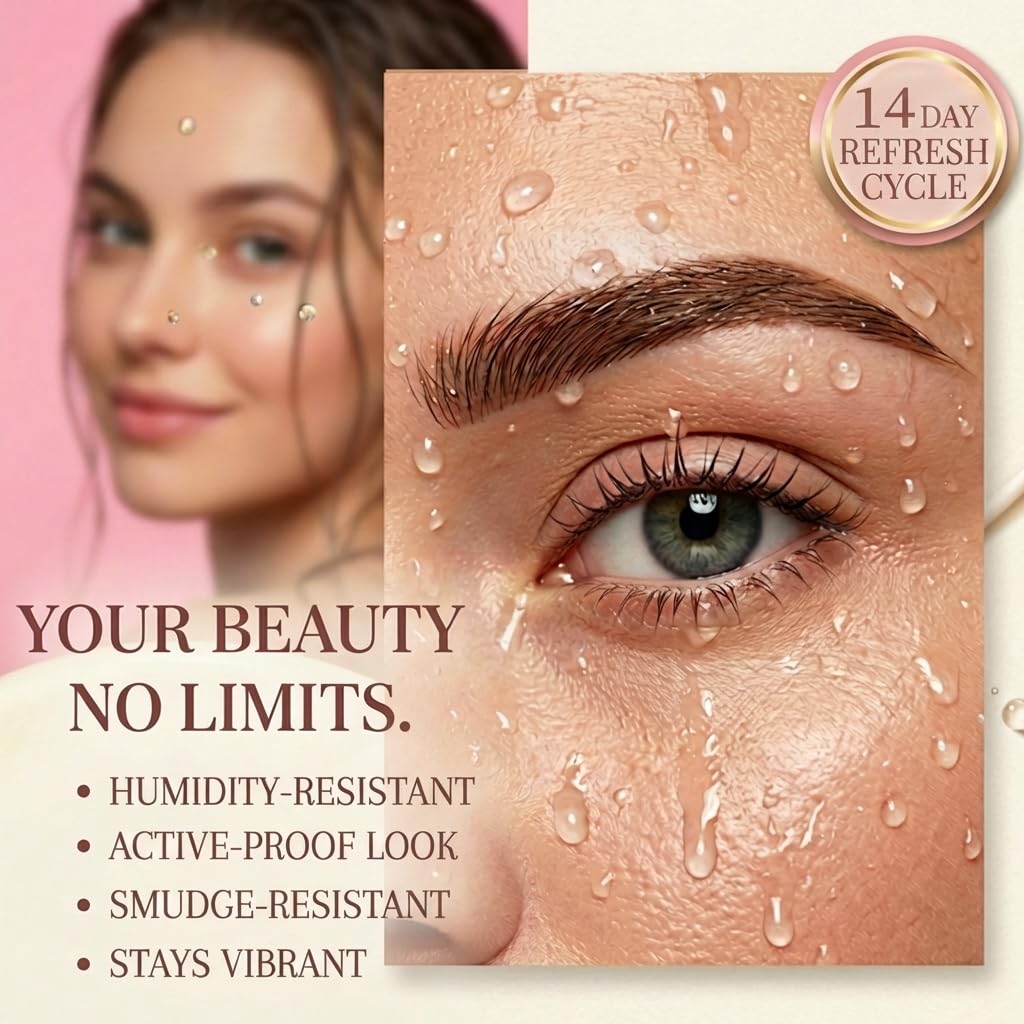 Sklight brow detail close-up revealing natural-looking tint result