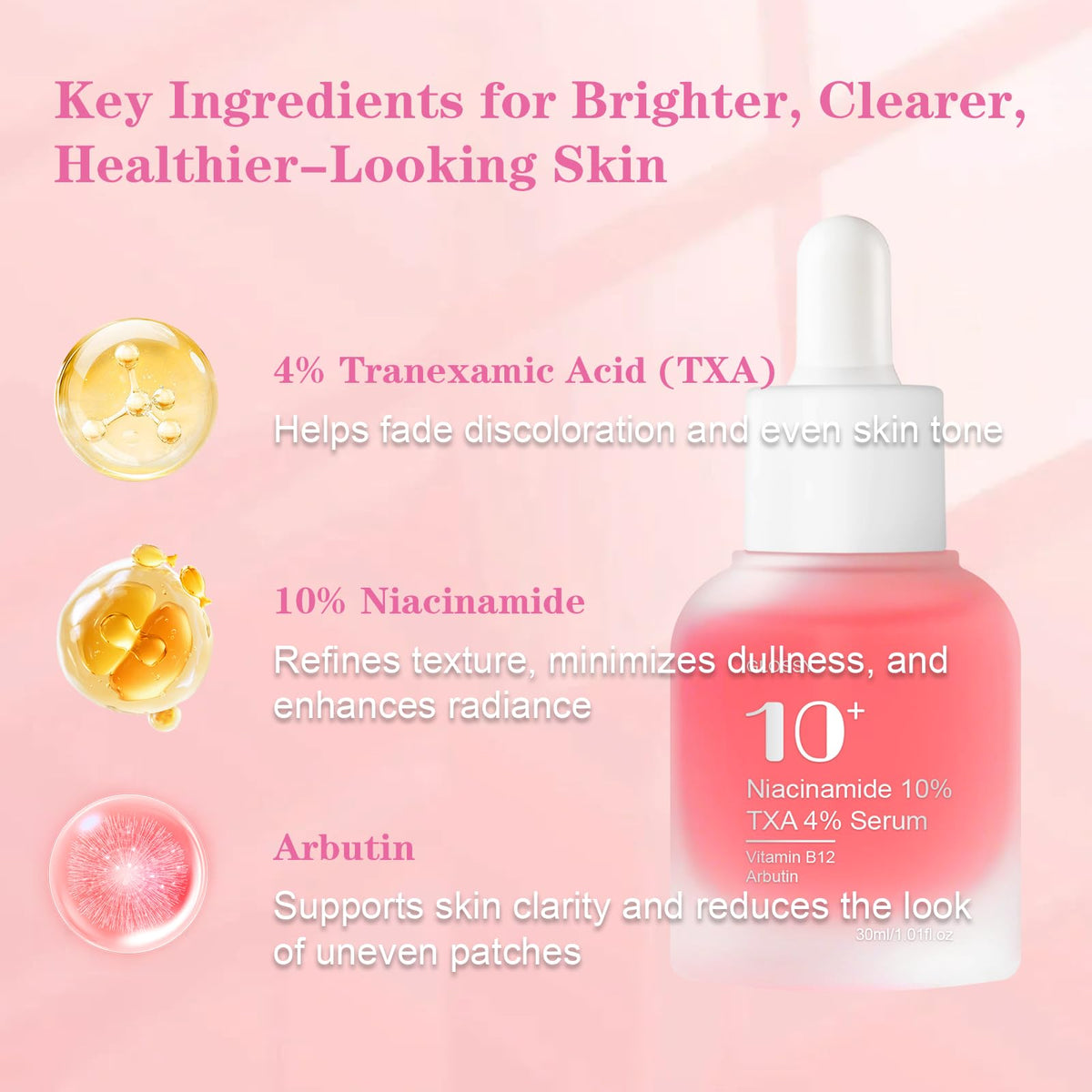 Hand applying SKSOYT droplet to skin demonstrating easy layering and quick absorption benefit