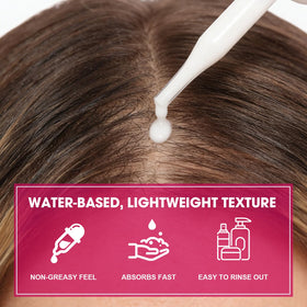 SKSOYT before and after hair view showing improved manageability and volume