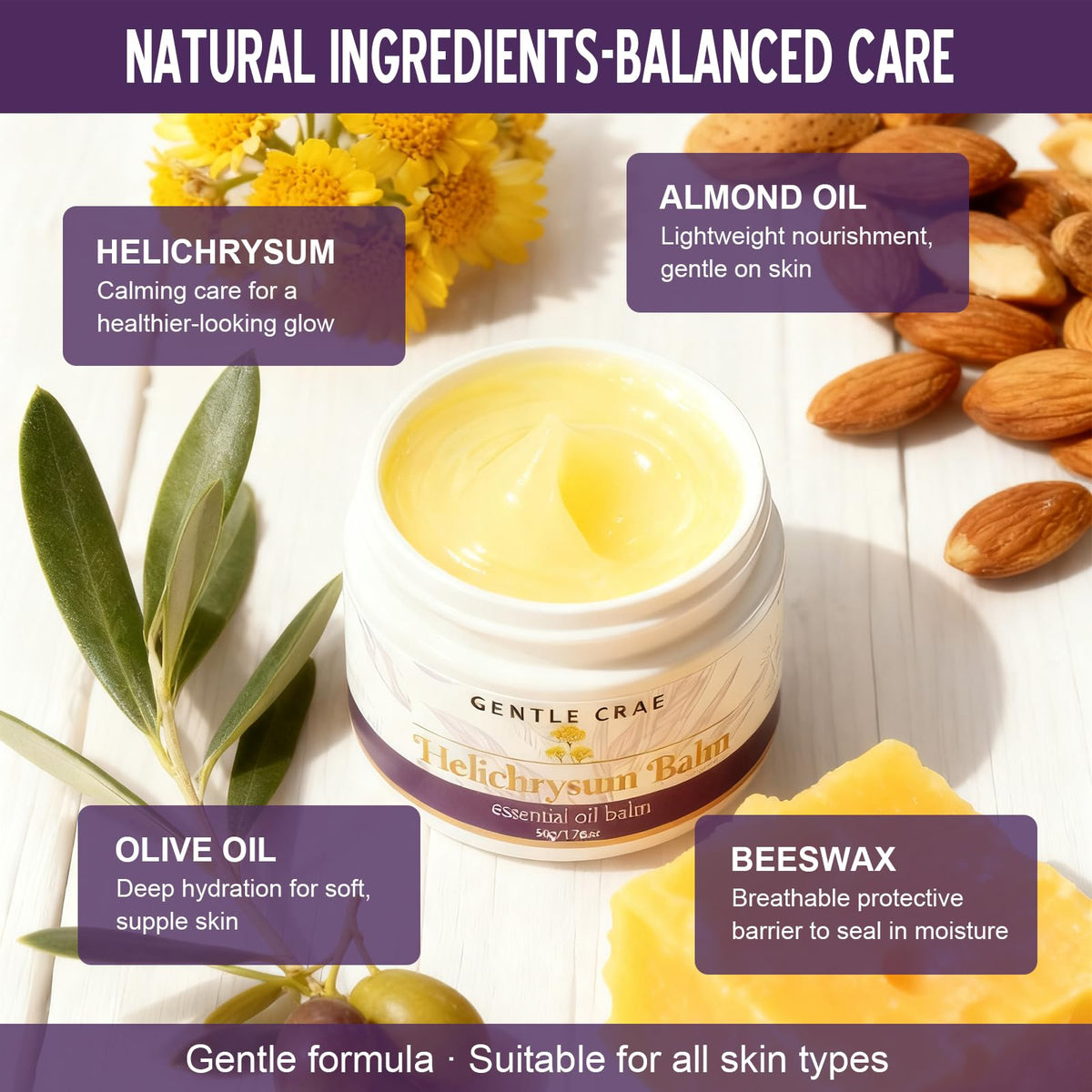 SKSOYT balm being applied from tin to hand to soothe dry skin